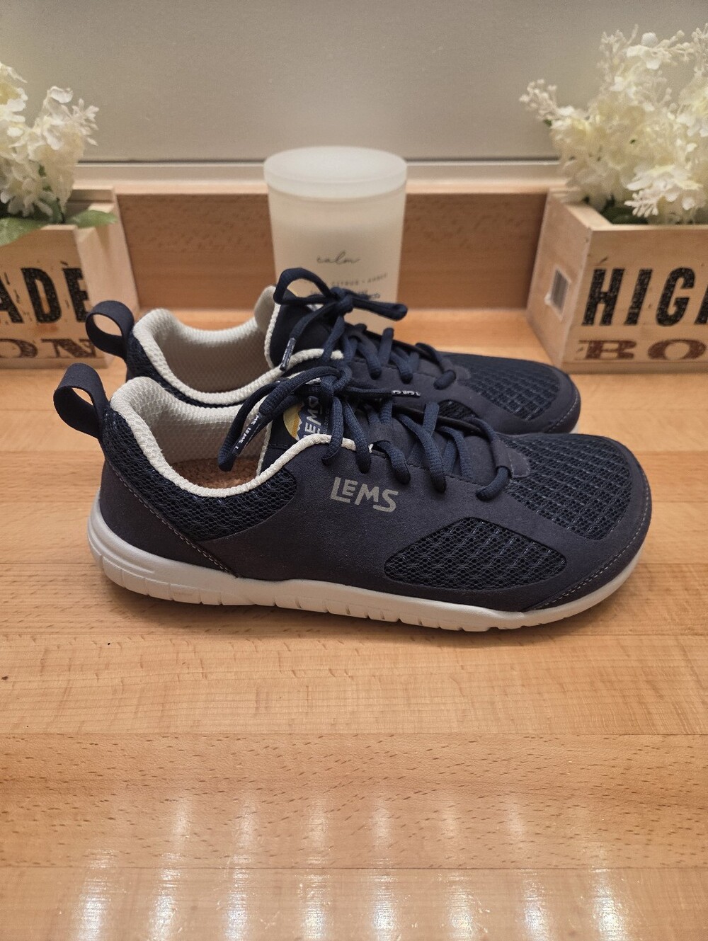 Lems Primal 3 Minimalist Sneakers Eclipse Navy Blue Womens Size 9.5/Men's 8